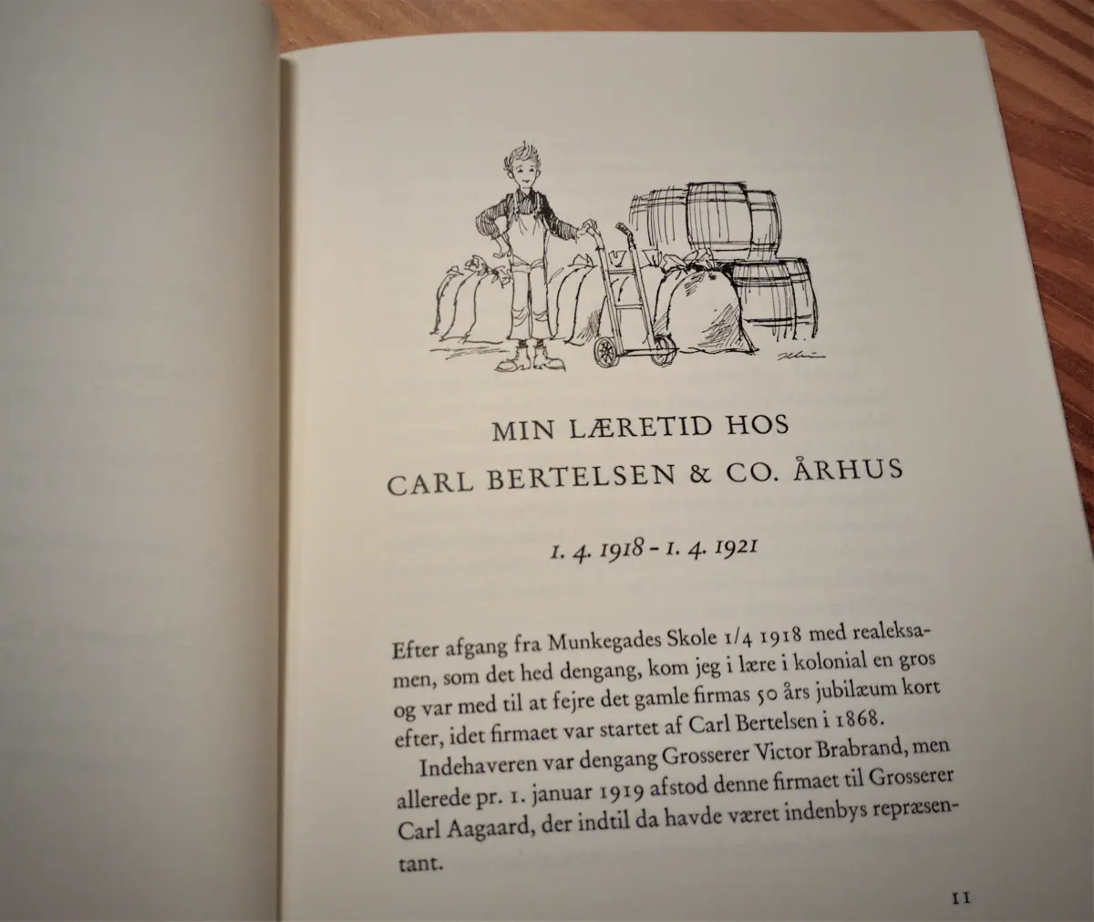 Fortællingen begynder med en fin tegning